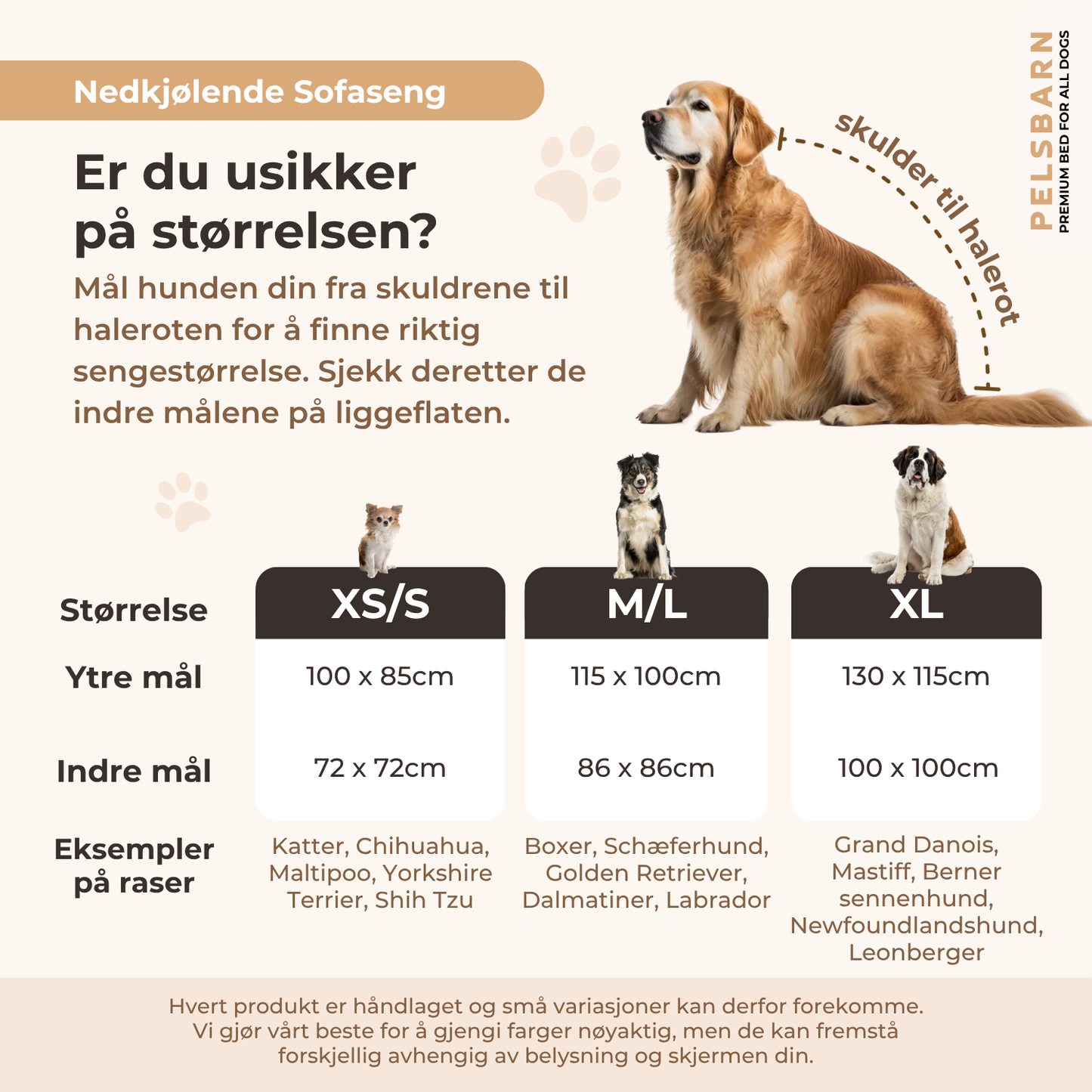 Pelsbarn® Nedkjølende Hundeseng