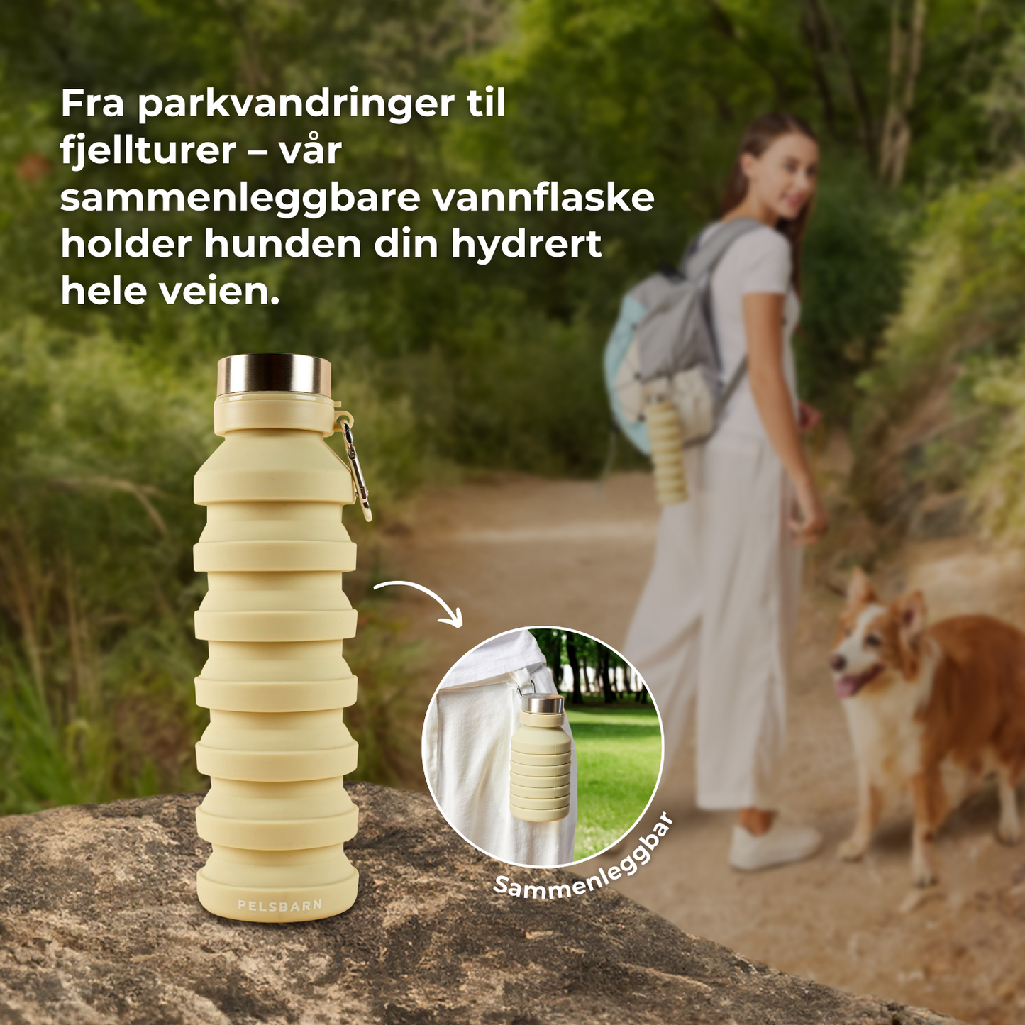 Sammenleggbar Vannflaske