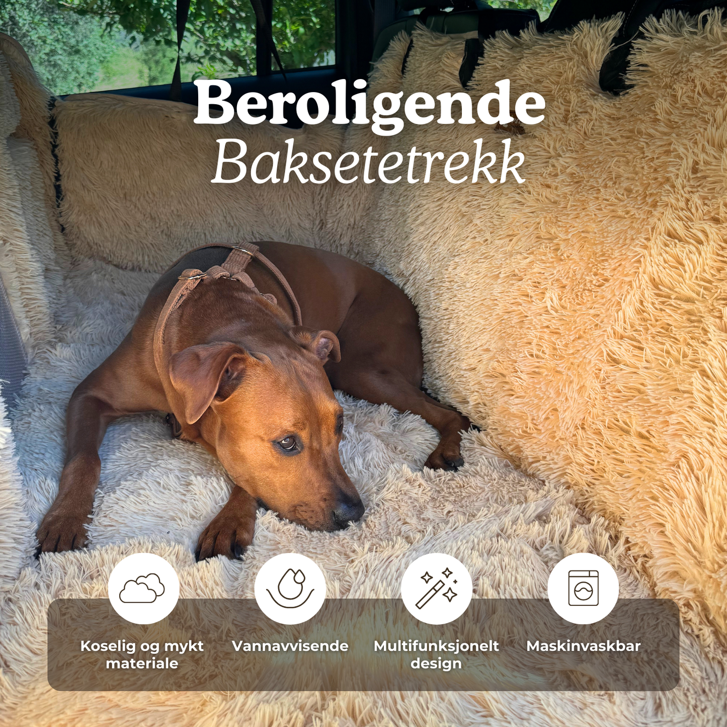 Pelsbarn Beroligende Baksetetrekk