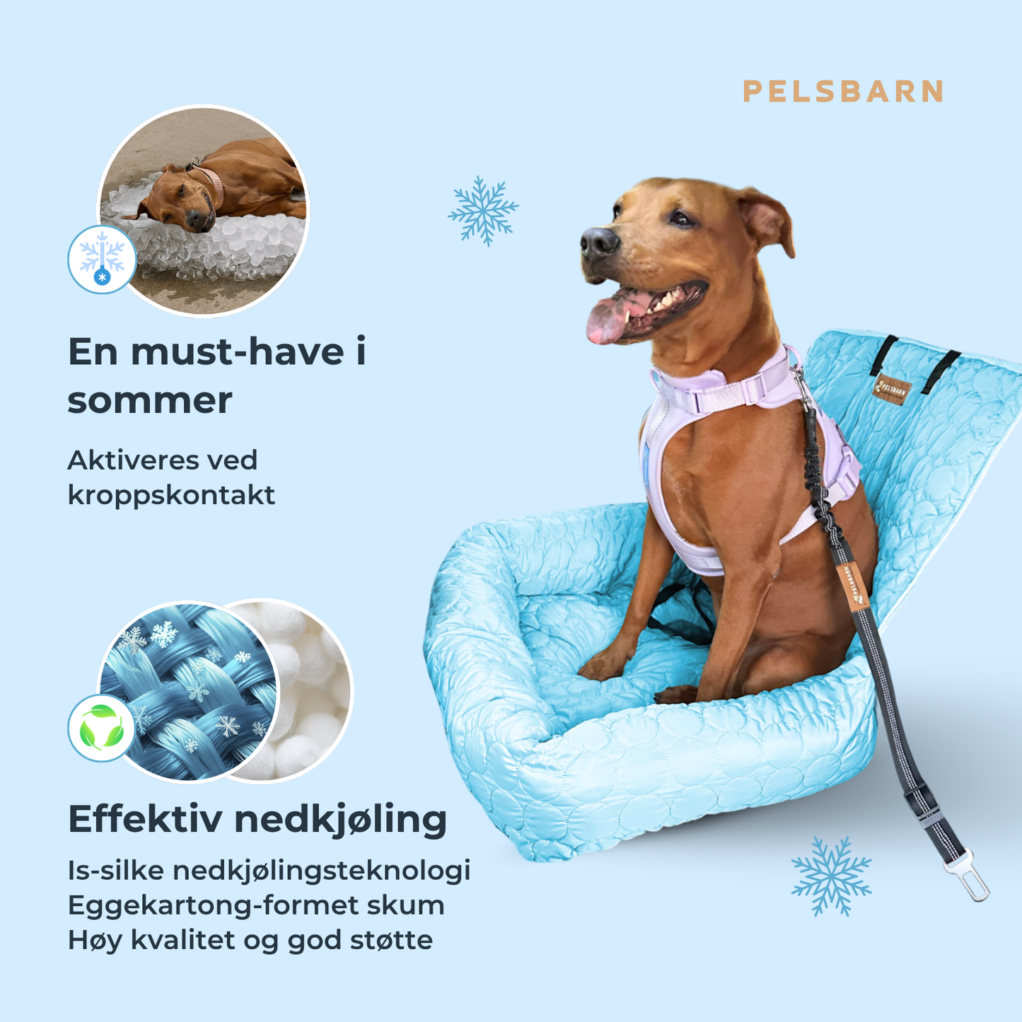 Pelsbarn Nedkjølende Bilseng