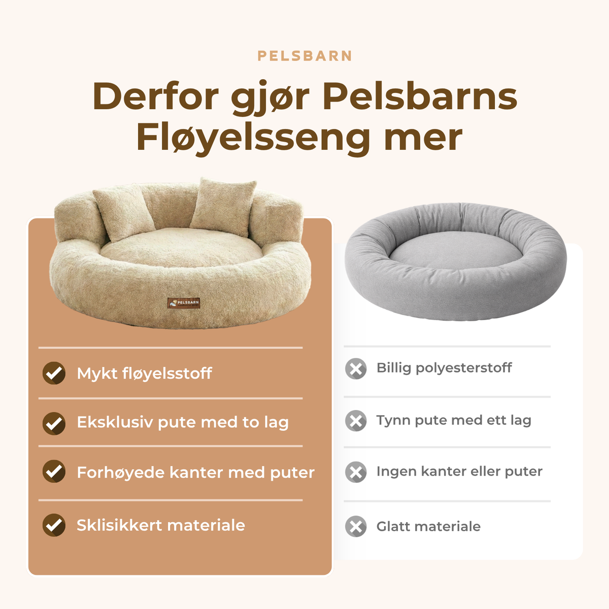 Cloud Velvet Hundeseng