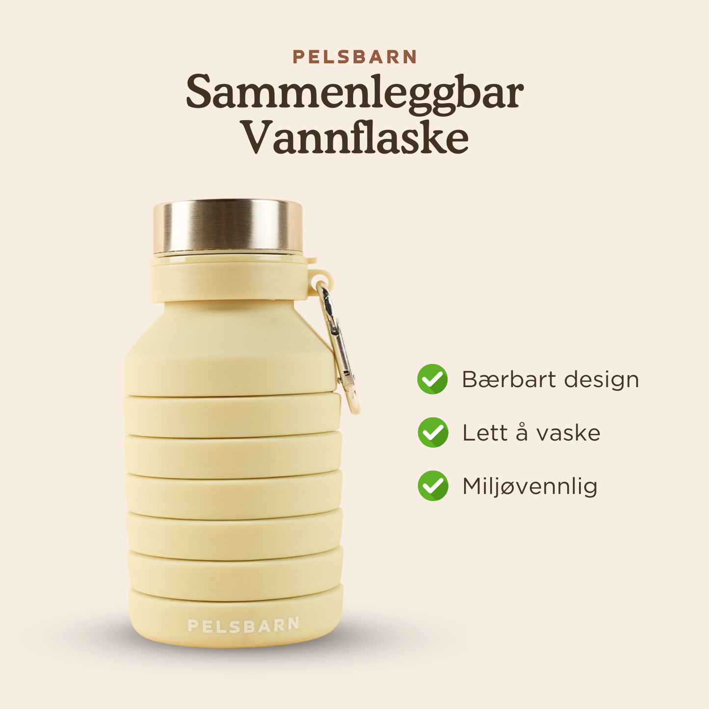 Sammenleggbar Vannflaske