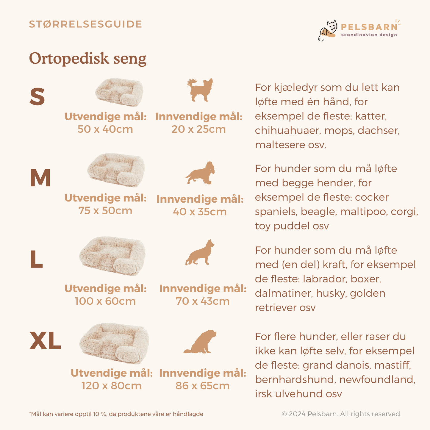 Ortopedisk Beroligende Hundeseng