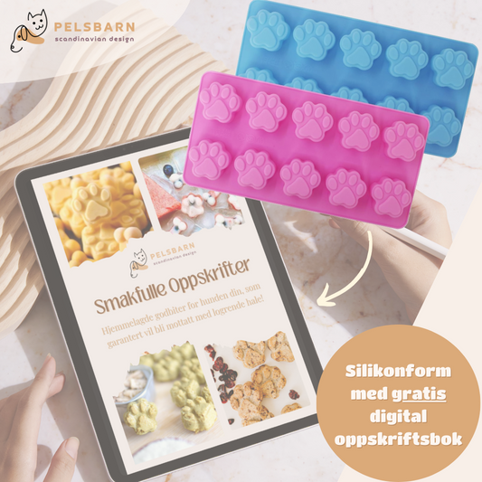 Silikonform for hjemmelagde godbiter til hund